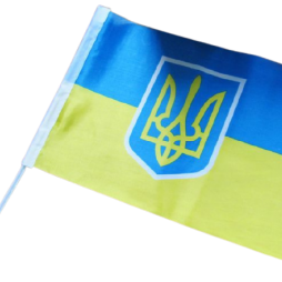 Прапор України на флагштоці автомобільний