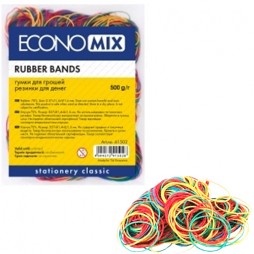 Гумки  для грошей  Economix E41502 (500г) , асорті