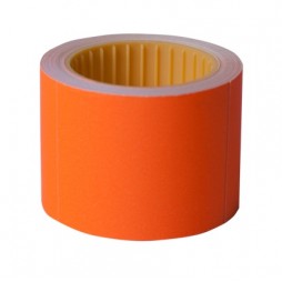 Цінник Buromax 30*40, (150шт, 4,5м) прямокутний, зовнішня намотка, помаранчевий ВМ.282113-11