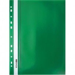 Швидкозшивач Economix з прозорим верхом А4, з європерфорацією, зелена  Е31508-04