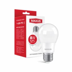 Лампа світлодіодна Maxus 8 Вт A55 матова E27 220 В 3000 К