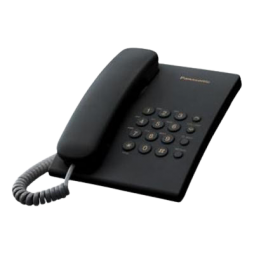 Телефон шнуровий Panasonic KX-TS2350UAB Black