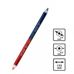 Олівець кольоровий, червоно-синій, 3423