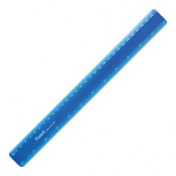Лінійка пластикова 30 см синя