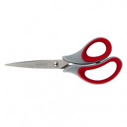 Ножиці Duoton Soft 16,5 см сіро-червоні 6101-06-А
