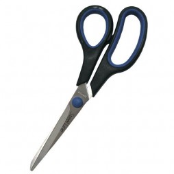 Ножиці Economix 22см  E40404, пластиковi ручки з гумовими вставками
