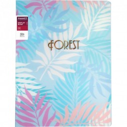 Дисплей-книга Axent 1320-07-A Forest А4 20 файлів 3D пластик блакитна