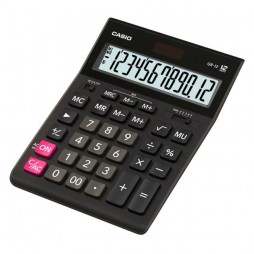 Калькулятор настільний 12-розр Casio GR-12С-W-EP, великий дисплей чорний 209*155*34.5