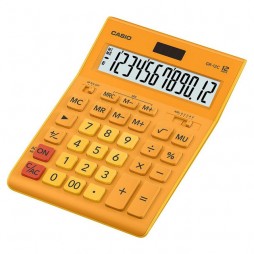 Калькулятор настільний12-розр Casio GR-12С-RG-W-EP, великий дисплей помаранчовий  209*155*34.5