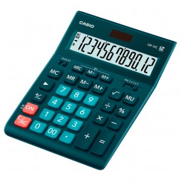 Калькулятор настільний 12-розр Casio GR-12С-DG-W-EP, великий дисплей темно-зелений 209*155*34.5