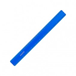 Лінійка пластикова Axent 30см  матова синя 7530-02