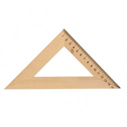 Трикутник  дерев'яний16см 45*45 1*100 ЛК-011-МВ 
